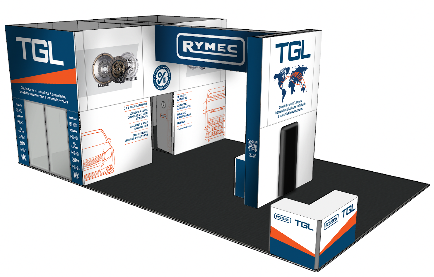 TGL & RYMEC stand design for Automechanika Frankfurt 2026
